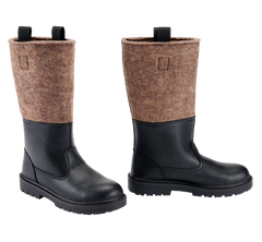 Cizme Militare Germane Filz Black Brown Brandit - Caldura si Aderenta