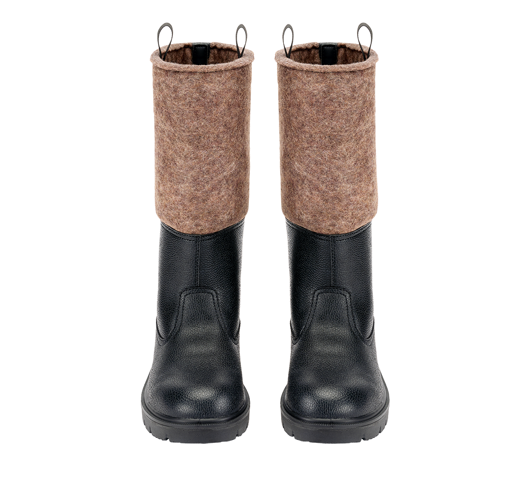 Cizme Militare Germane Filz Black Brown Brandit - Caldura si Aderenta