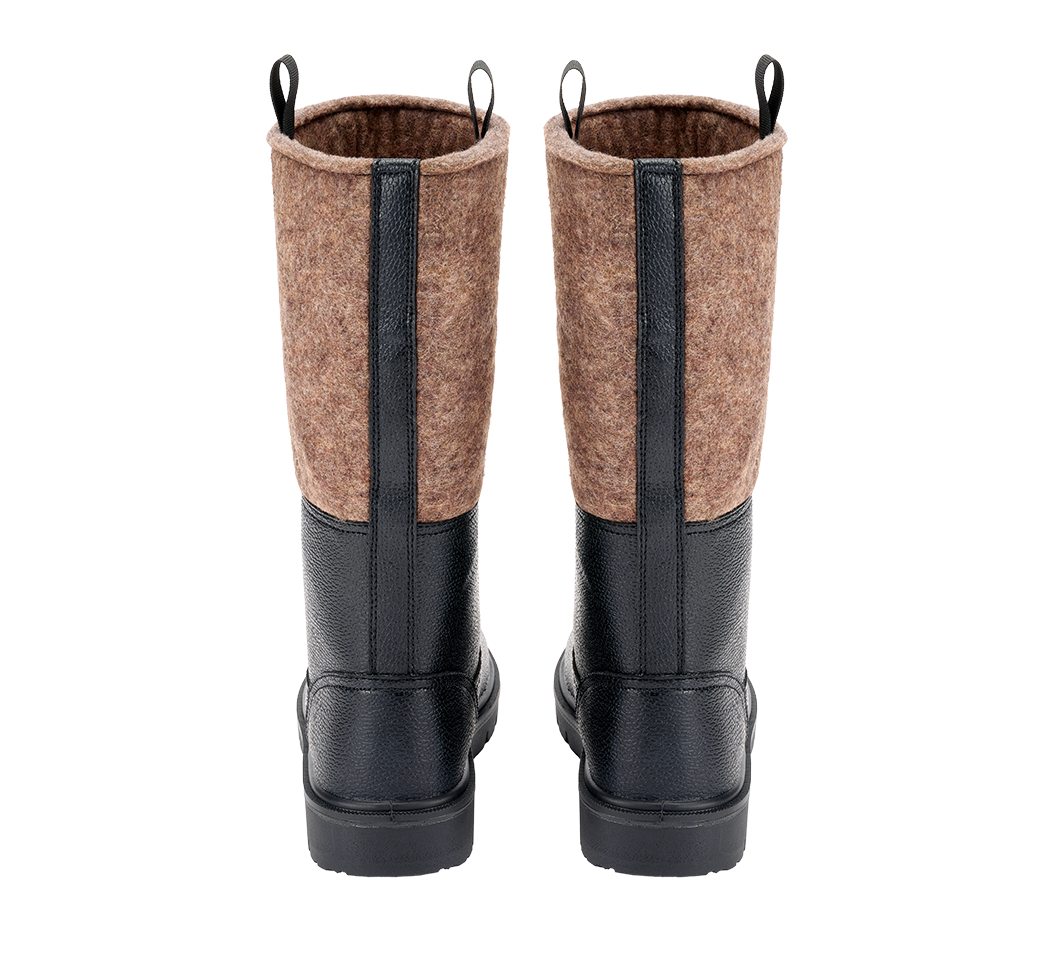 Cizme Militare Germane Filz Black Brown Brandit - Caldura si Aderenta