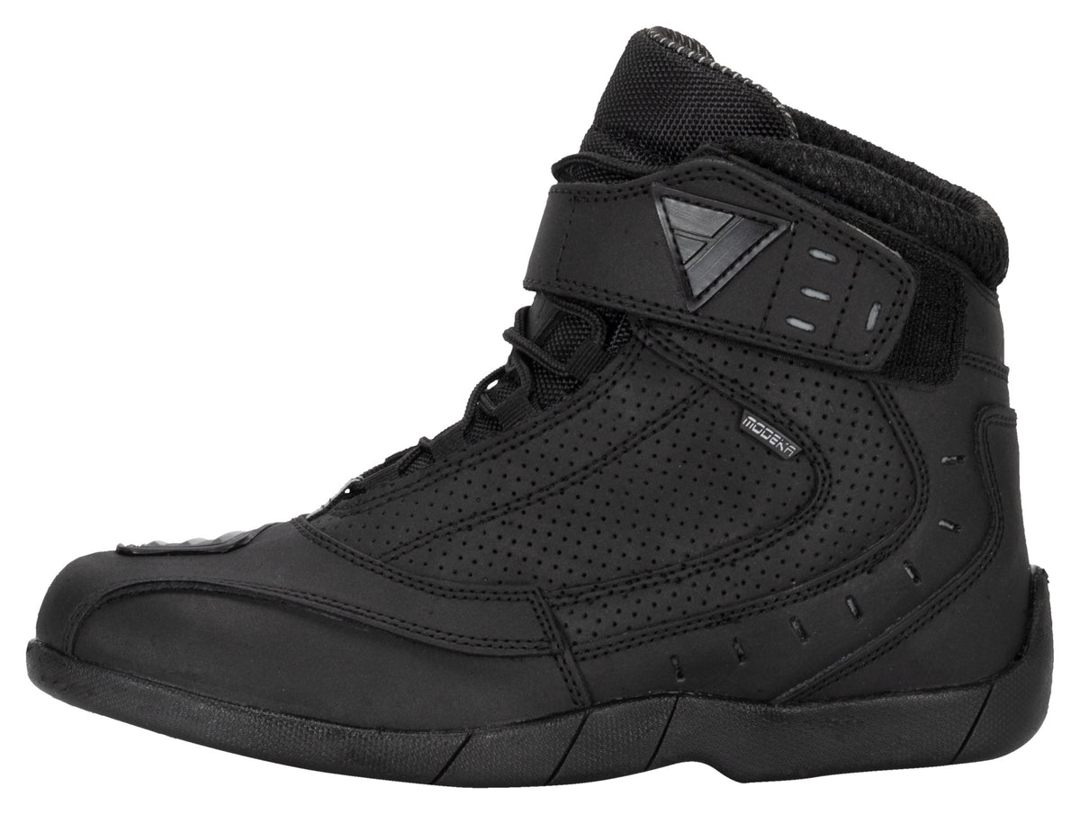 Cizme Moto Scurte Black Rider Modeka - Piele, Perforații