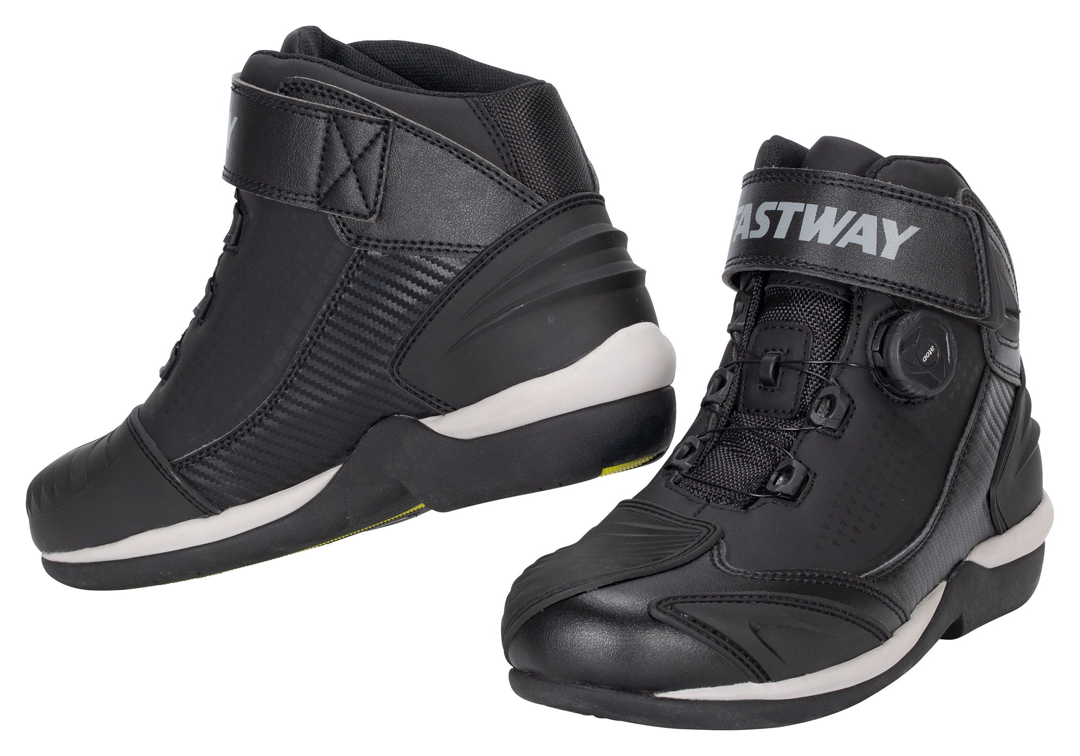 Cizme Moto Scurte Fastway City 1 - Sistem Atop, Microfibră