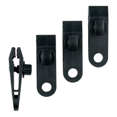 Cleme de Fixare Prelată/Pânză Set 4 Negru Military-Shop - Securitate Inegalabilă
