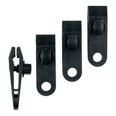Cleme de Fixare Prelată/Pânză Set 4 Negru Military-Shop - Securitate Inegalabilă