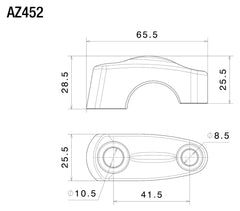 Cleme Ghidon Superioare BMW R nineT Rizoma - Aluminiu Eloxat