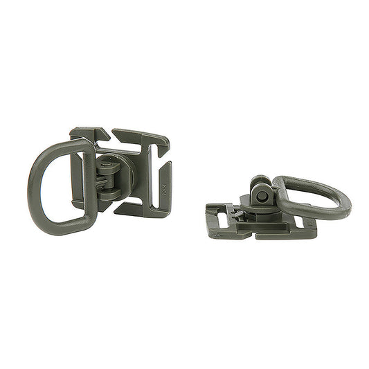 Cleme MOLLE D ring 2-pack JFO04 Verde - Organizare Esențială