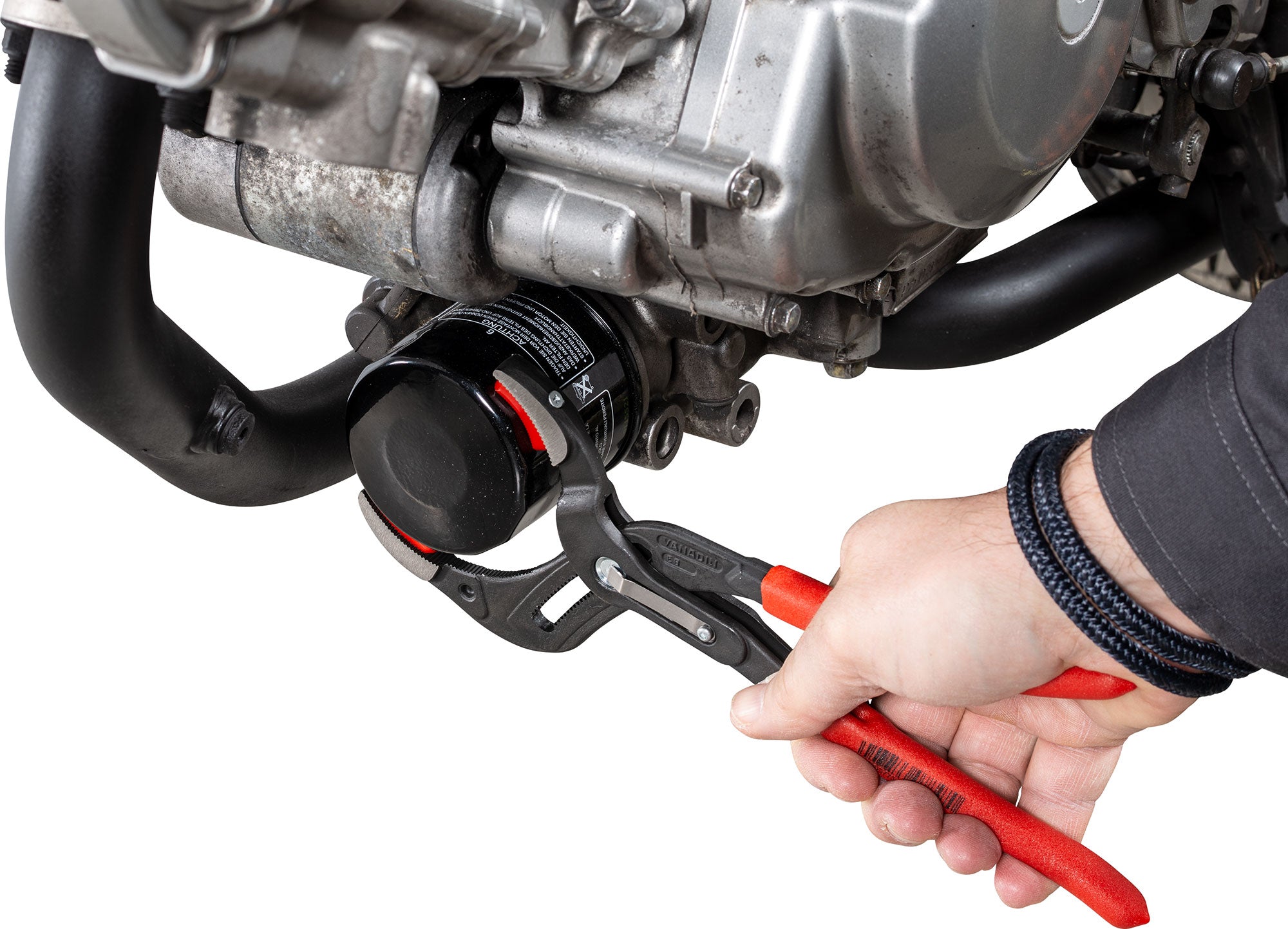 Clește Filtru Ulei Knipex SpeedGrip 250mm - Ajustare Fină, Prindere Robustă
