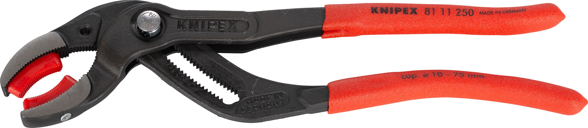 Clește Filtru Ulei Knipex SpeedGrip 250mm - Ajustare Fină, Prindere Robustă