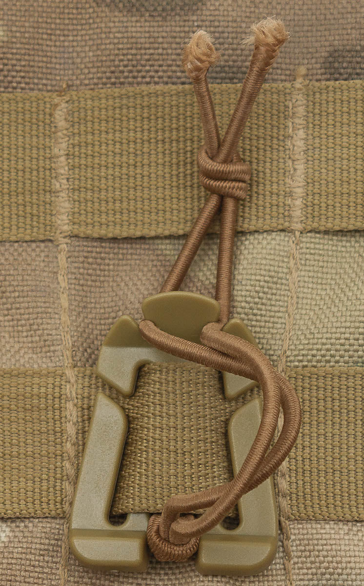 Clip MOLLE Coyote Tan MFH, 2 bucăți - 100% POM, 4.5x3.5cm