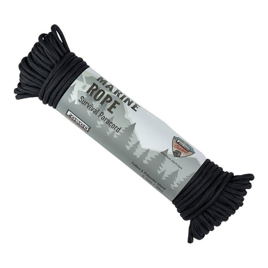 Coardă Fosco 30m 4mm Negru Fosco - Fiabilitate Esențială în Teren
