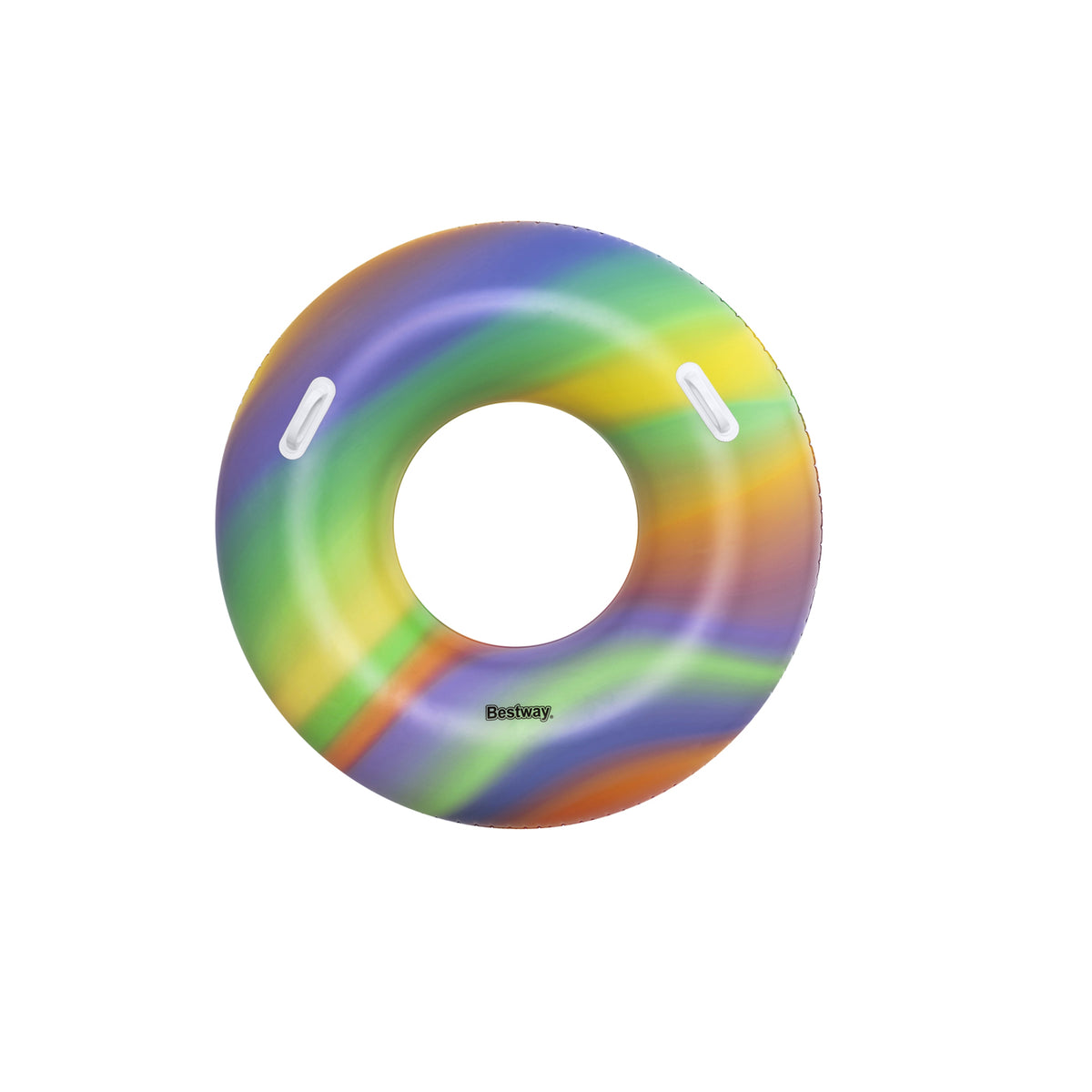 Colac Gonflabil Rainbow Swim Tube Bestway - Ø119cm, Mânere - 1