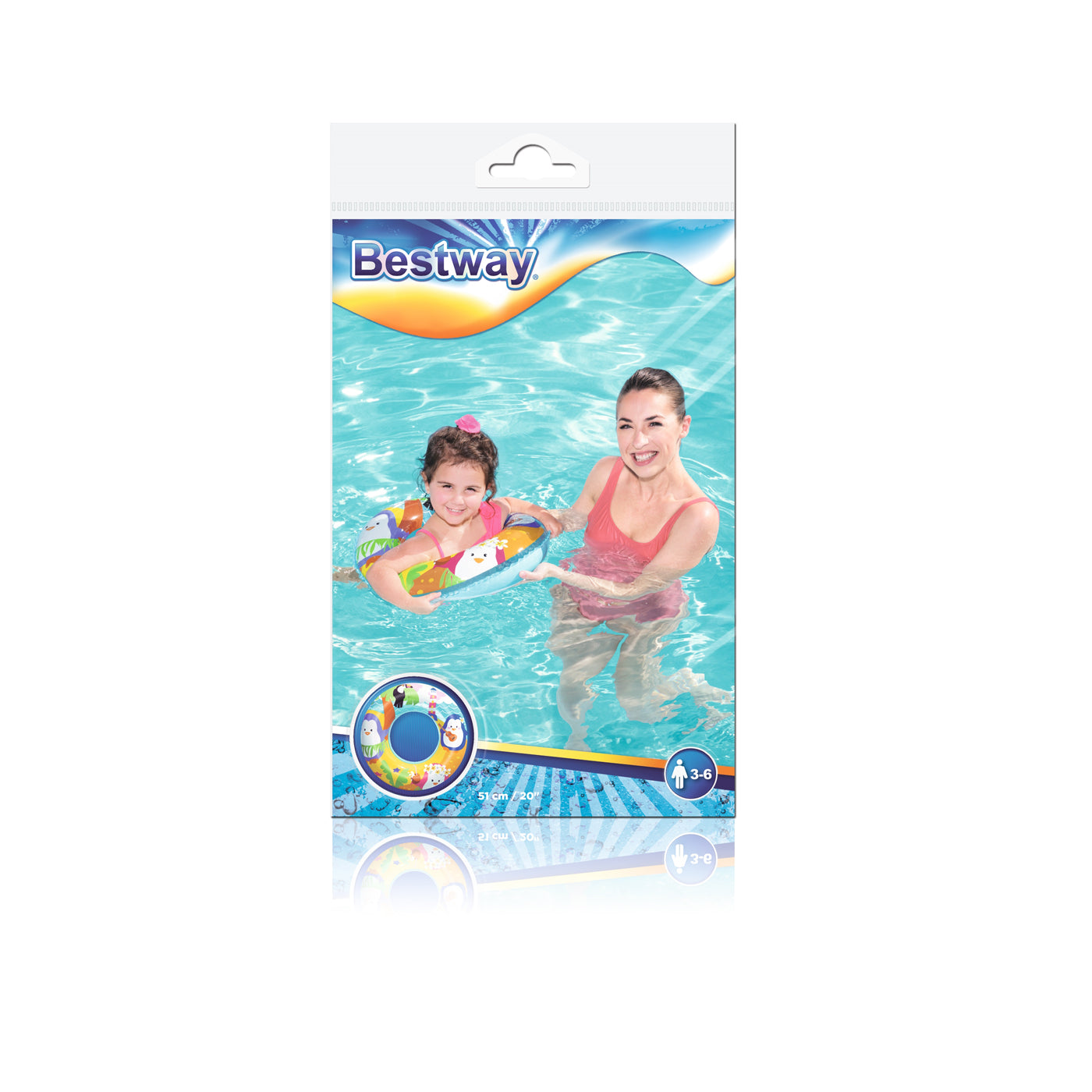 Colac Înot BESTWAY Sea Creature - Ø 51 cm, Vârstă 3-6 Ani - 5