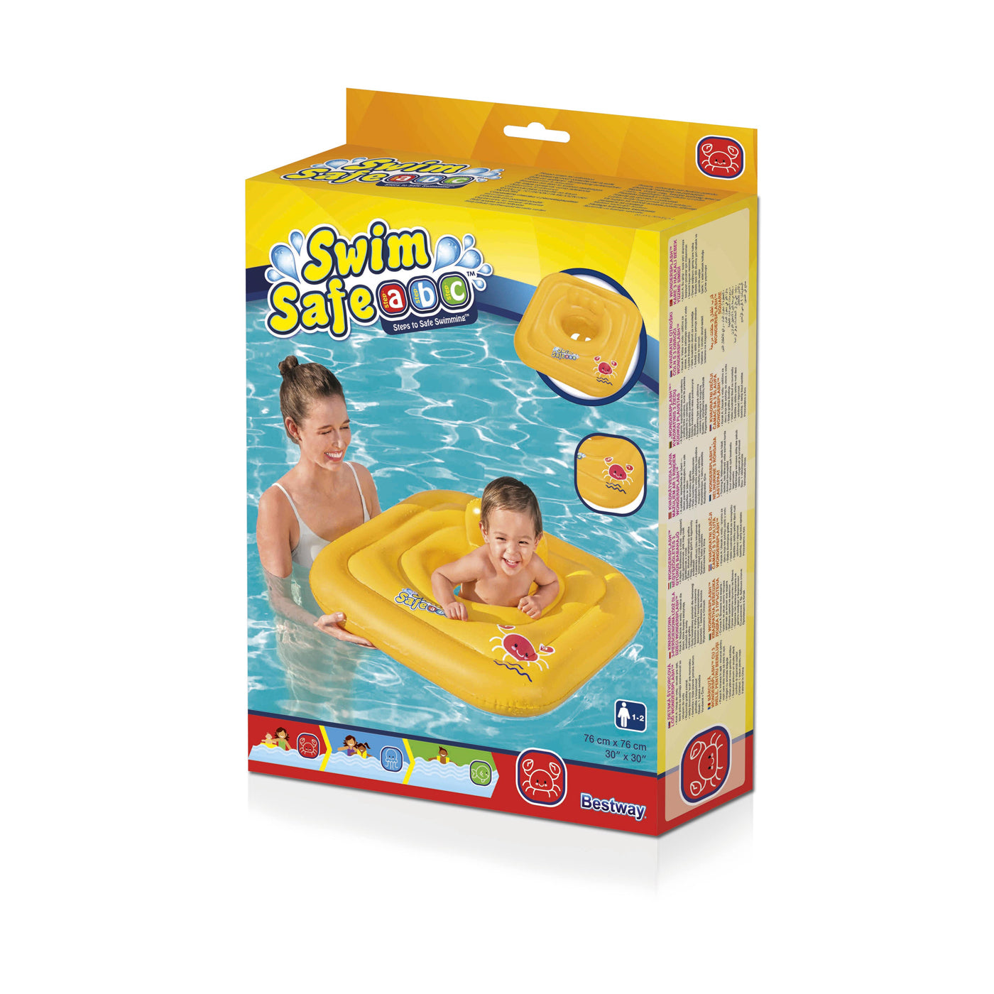 Colac Piscina Copii SWIM SAFE WONDERSPLASH BESTWAY - Pătrat, Scaun Bebeluși - 7