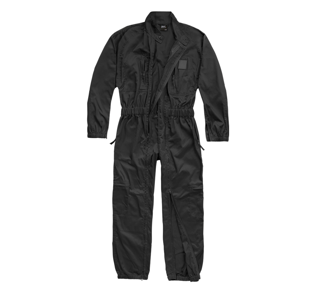 Combinezon de Zbor Negru Brandit - Confort Tactic Superior