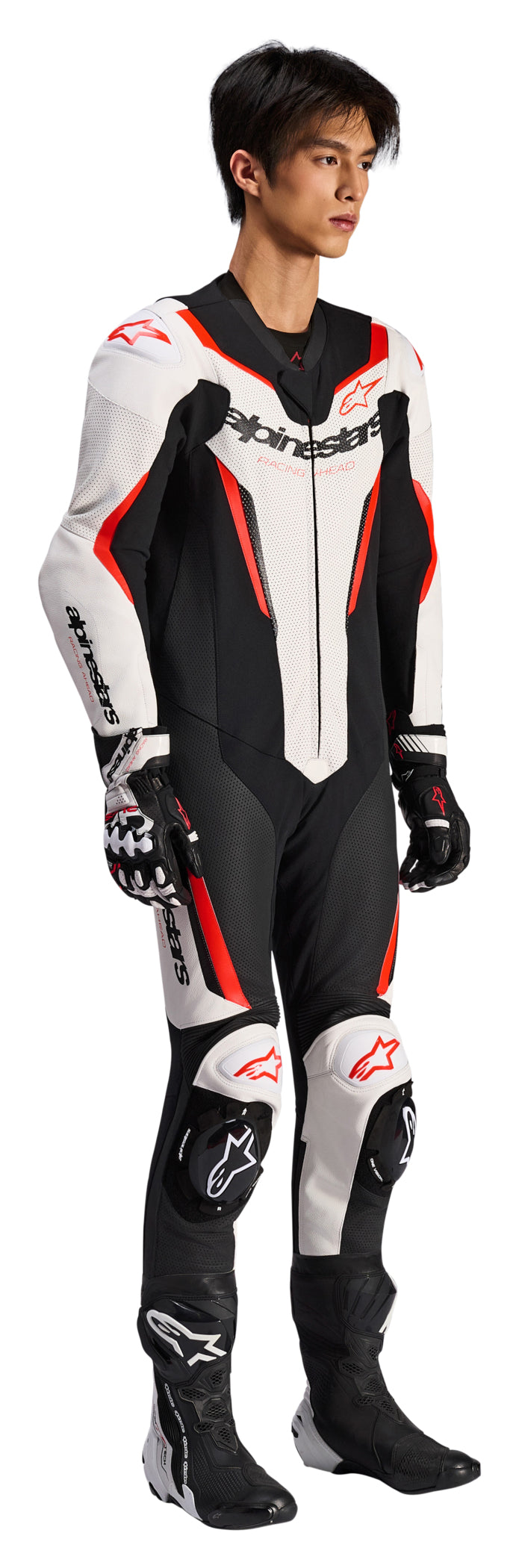 Combinezon Moto GP-Force V2 1-Teiler - Protecție AA, Piele Bovină