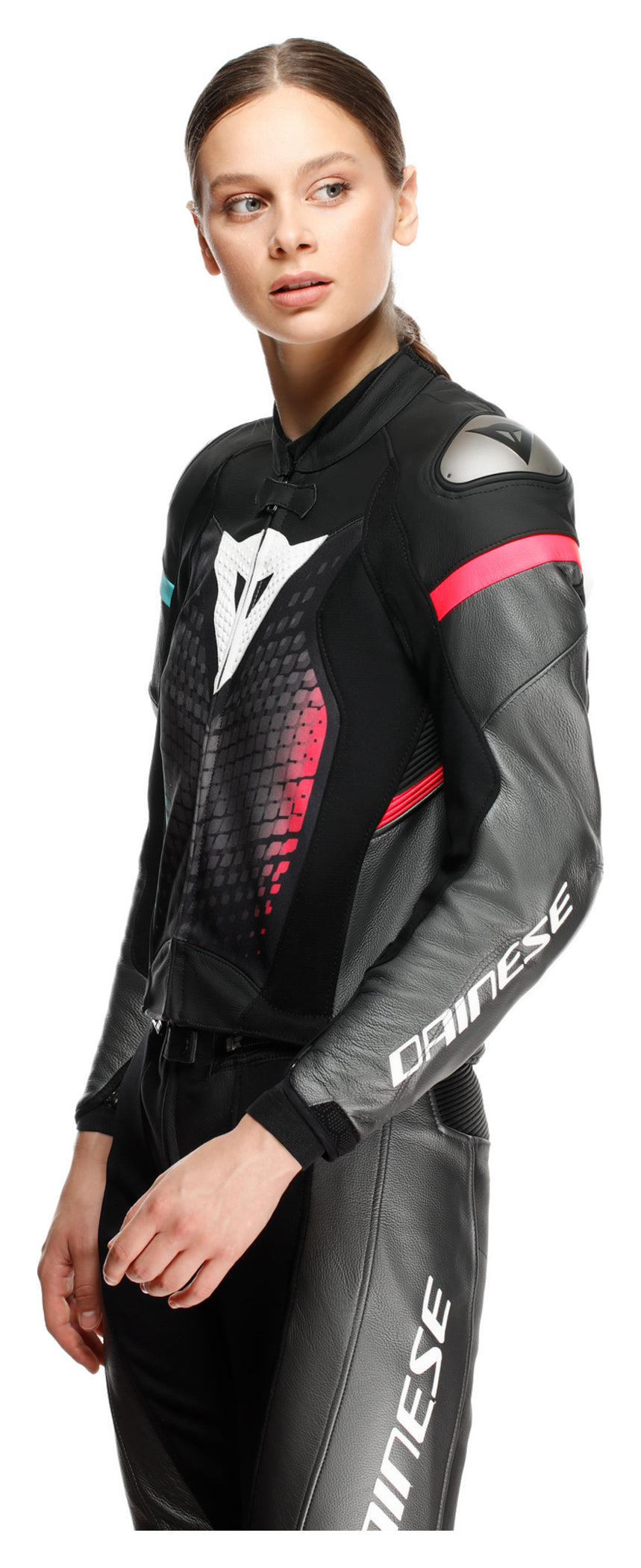 Combinezon Moto Piele Fulminea Dainese Damă - 2 Piese, Protecție AAA