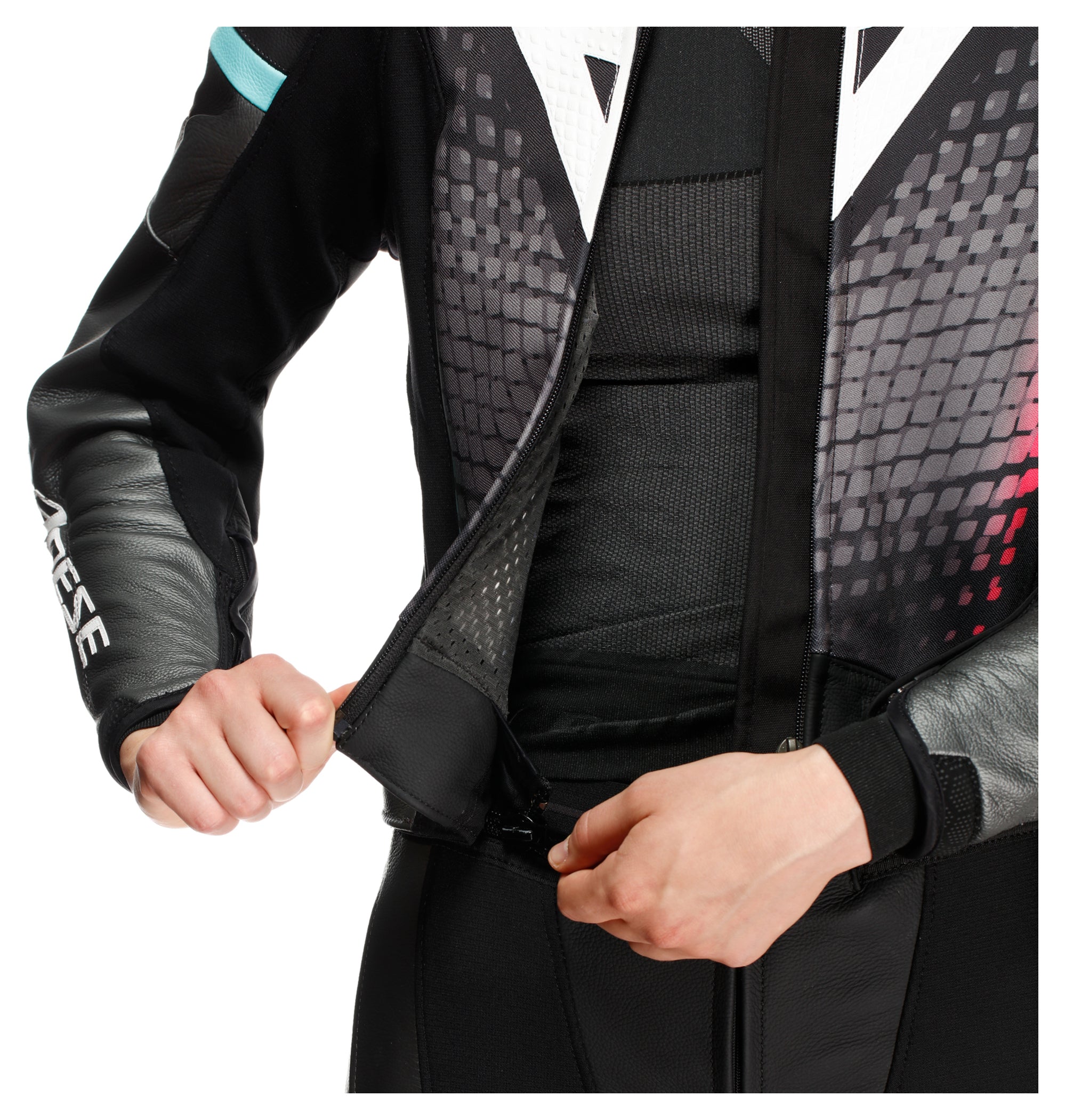Combinezon Moto Piele Fulminea Dainese Damă - 2 Piese, Protecție AAA