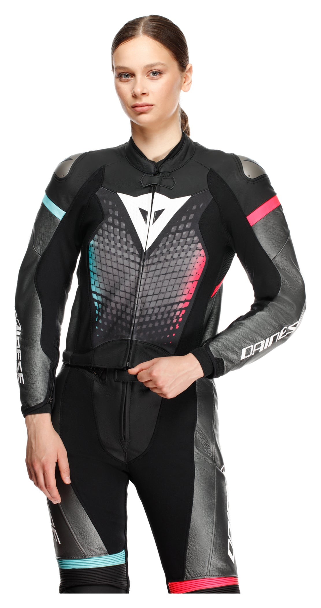 Combinezon Moto Piele Fulminea Dainese Damă - 2 Piese, Protecție AAA