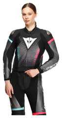 Combinezon Moto Piele Fulminea Dainese Damă - 2 Piese, Protecție AAA