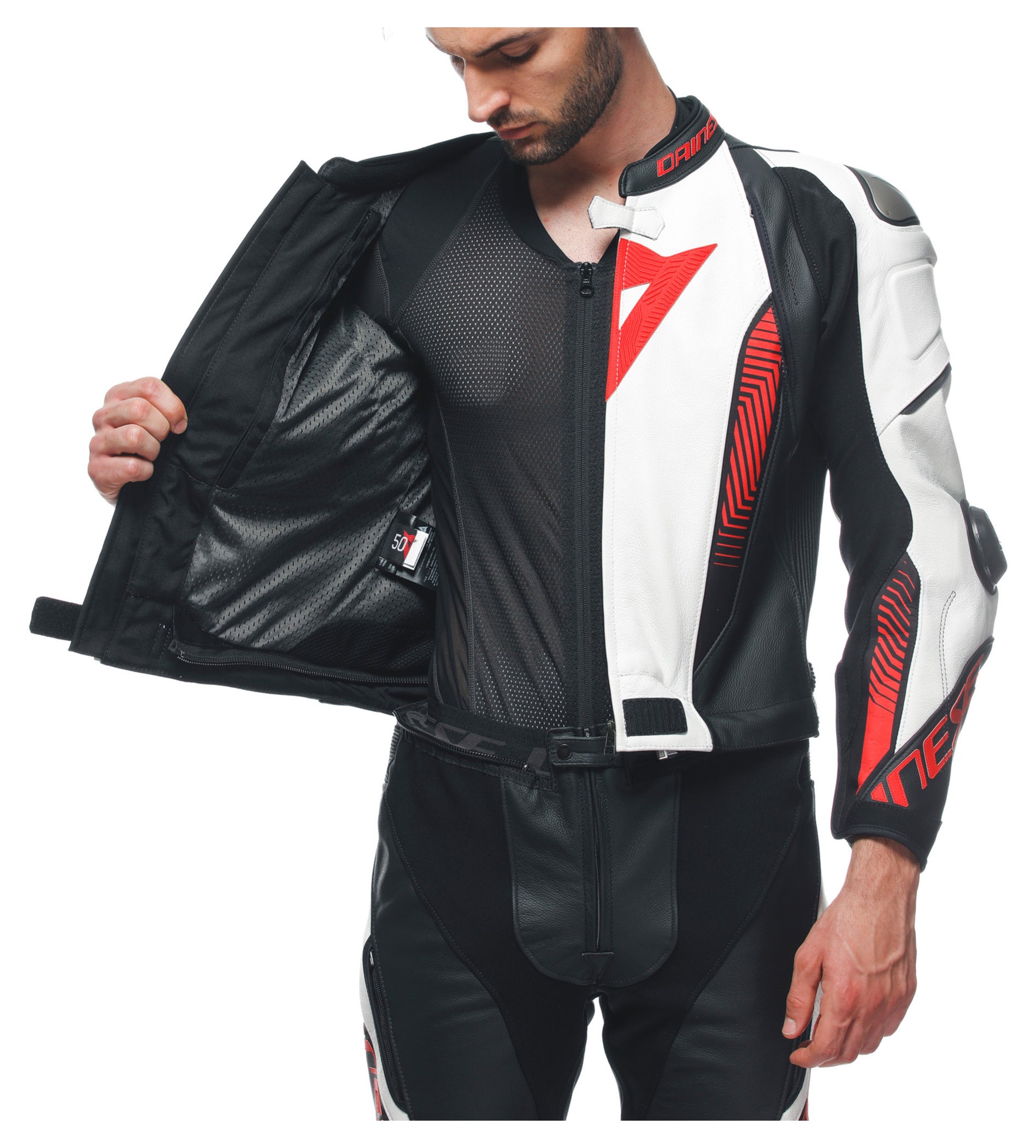 Combinezon Moto Piele Laguna Seca 5 Dainese - 2 Piese, Protecții Avansate