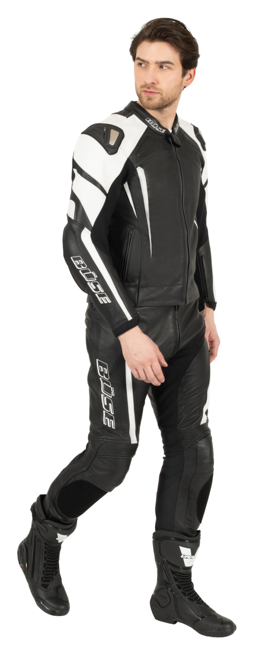 Combinezon Moto Piele Speed Pro Büse - 2 Piese, Certificat AAA