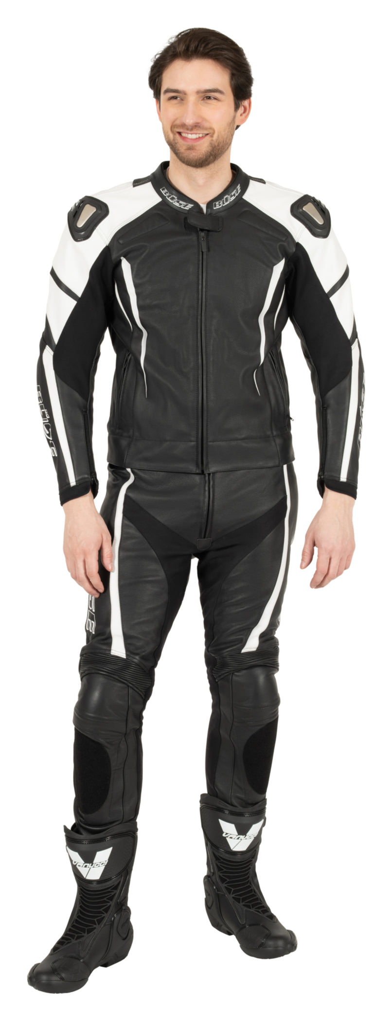 Combinezon Moto Piele Speed Pro Büse - 2 Piese, Certificat AAA