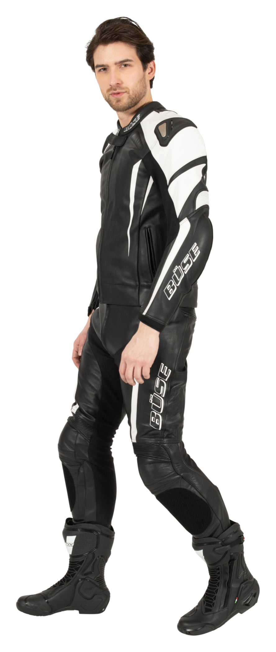 Combinezon Moto Piele Speed Pro Büse - 2 Piese, Certificat AAA