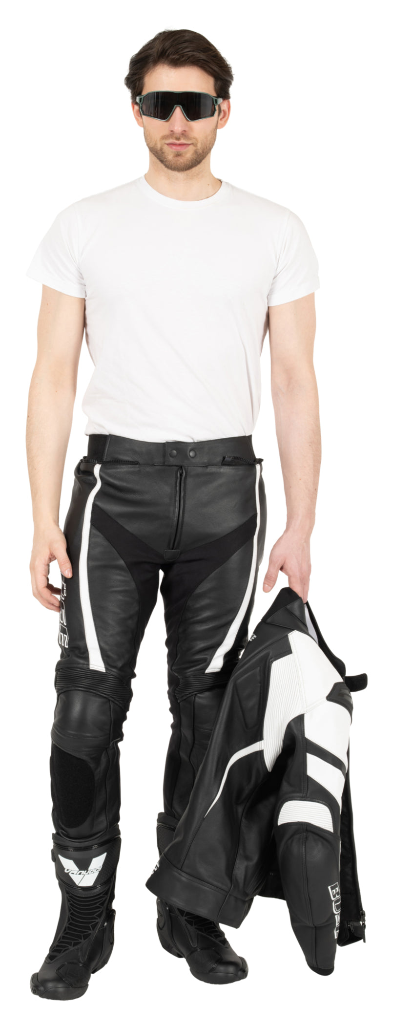 Combinezon Moto Piele Speed Pro Büse - 2 Piese, Certificat AAA