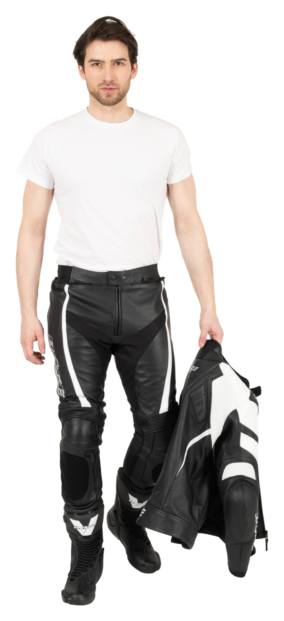 Combinezon Moto Piele Speed Pro Büse - 2 Piese, Certificat AAA