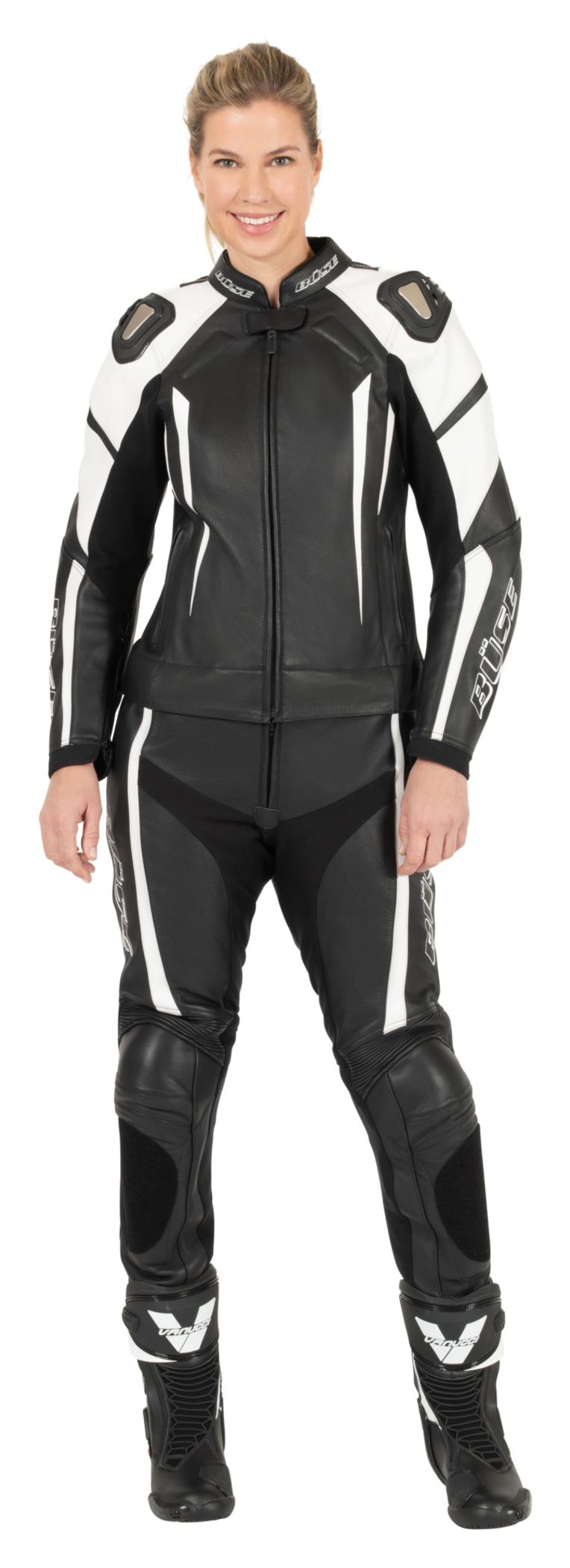 Combinezon Moto Piele Speed Pro Damă Büse - Clasa AAA, 2 Piese
