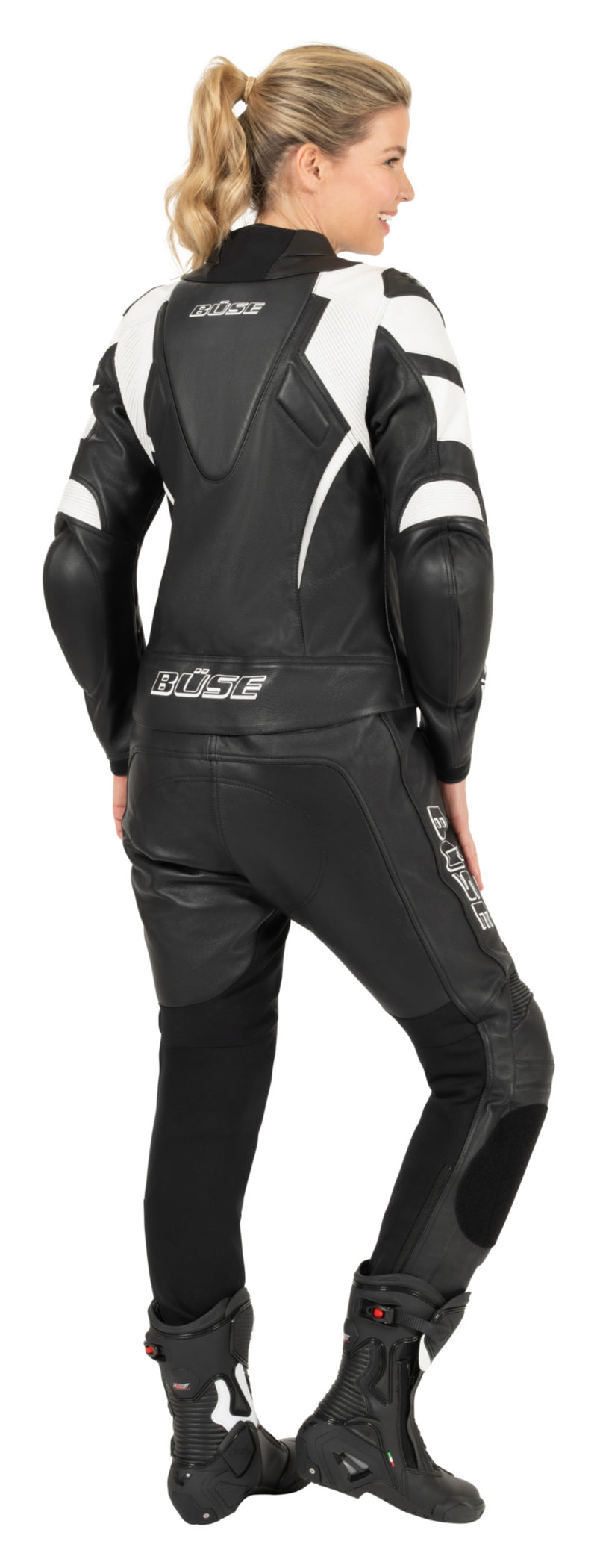 Combinezon Moto Piele Speed Pro Damă Büse - Clasa AAA, 2 Piese