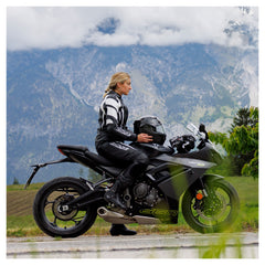 Combinezon Moto Piele Speed Pro Damă Büse - Clasa AAA, 2 Piese