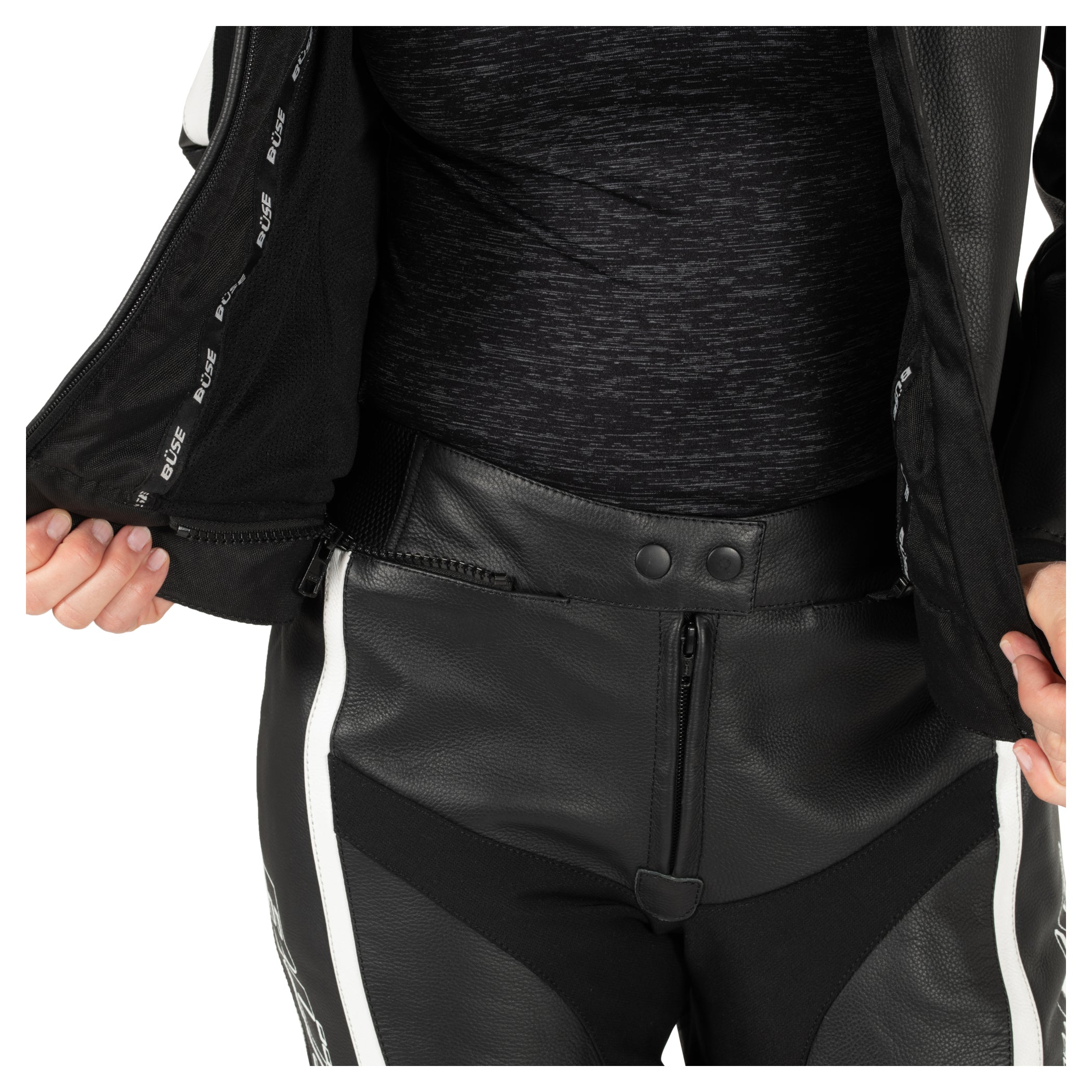 Combinezon Moto Piele Speed Pro Damă Büse - Clasa AAA, 2 Piese