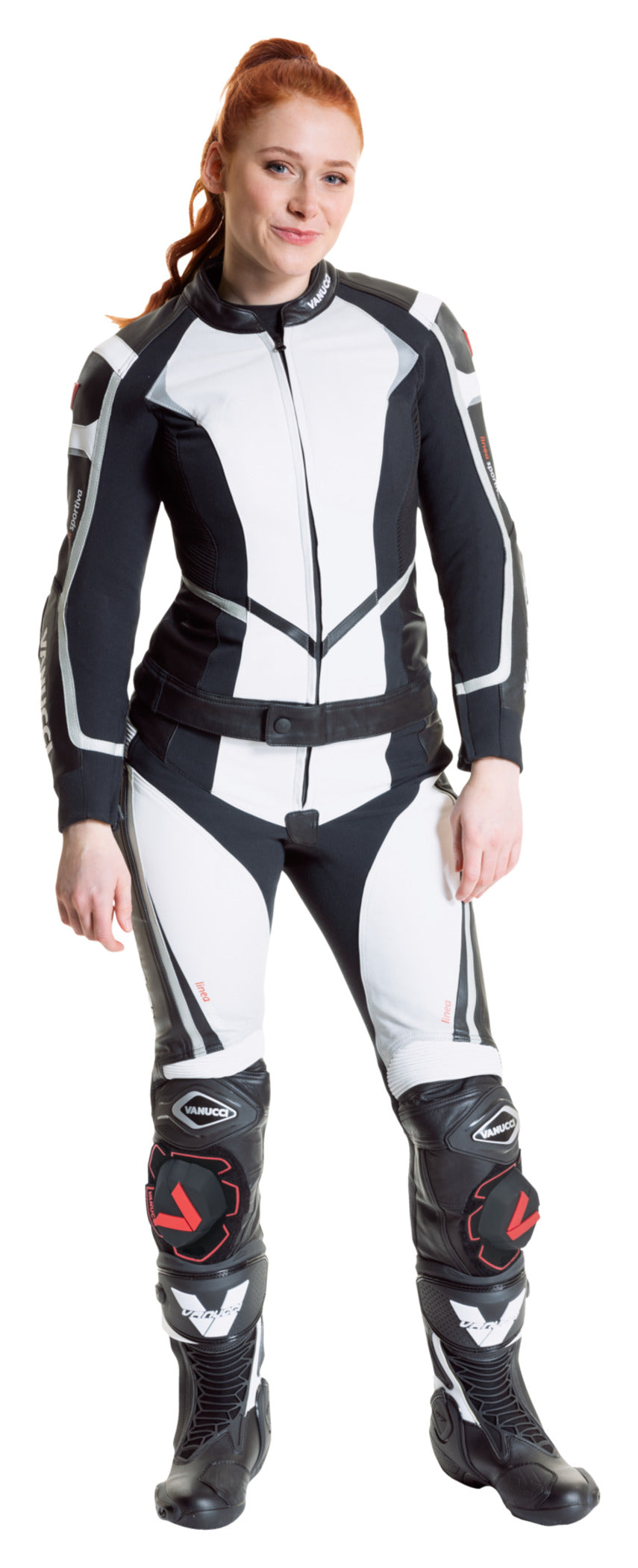 Combinezon Moto Piele VSM-3 Lady Vanucci - Racing Fit, Protecții Nivel 2