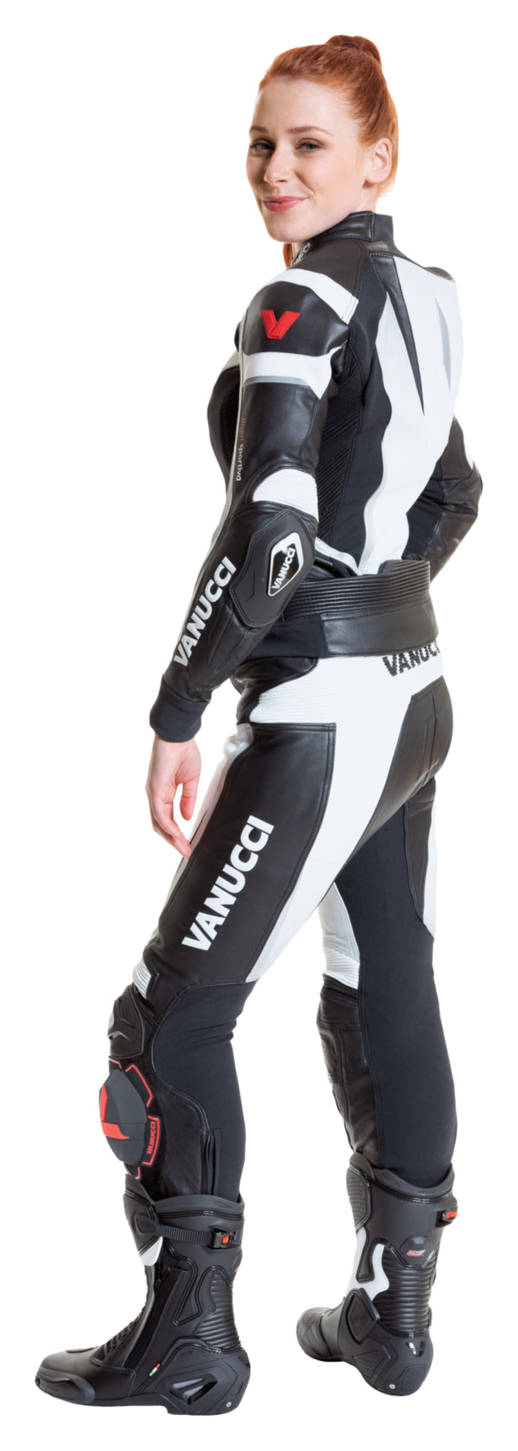 Combinezon Moto Piele VSM-3 Lady Vanucci - Racing Fit, Protecții Nivel 2
