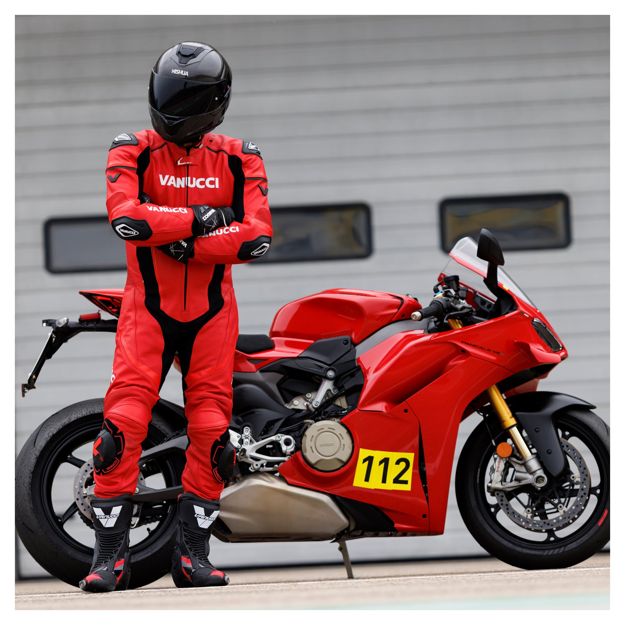 Combinezon Moto Piele VSM-4 Vanucci Bărbați - Racing, Protecții Nivel 2