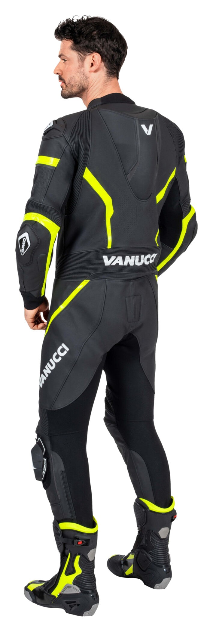 Combinezon Moto Piele VSM-4 Vanucci Bărbați - Racing, Protecții Nivel 2