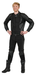 Combinezon Moto Textil/Piele T-2201 Fastway - Clasa A, Sportiv