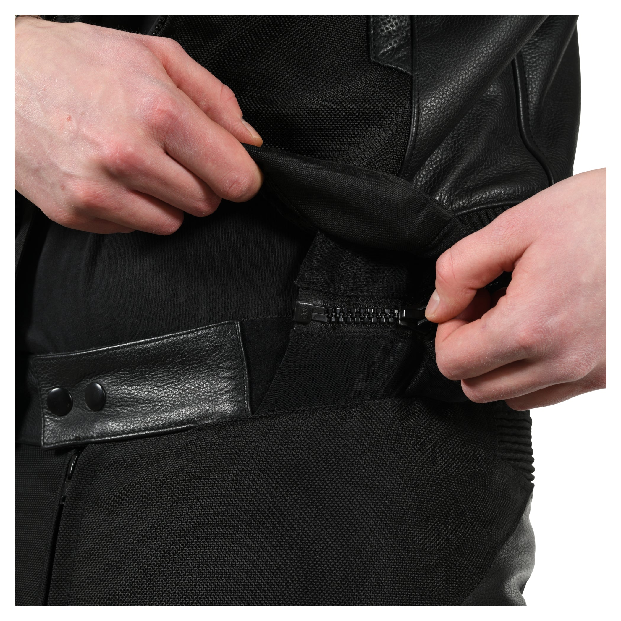 Combinezon Moto Textil/Piele T-2201 Fastway - Clasa A, Sportiv