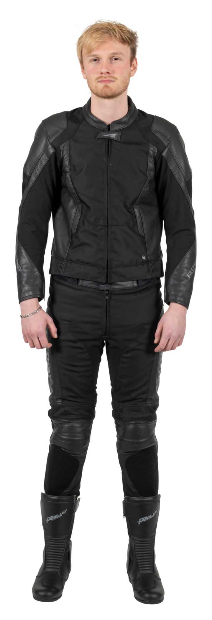 Combinezon Moto Textil/Piele T-2201 Fastway - Clasa A, Sportiv