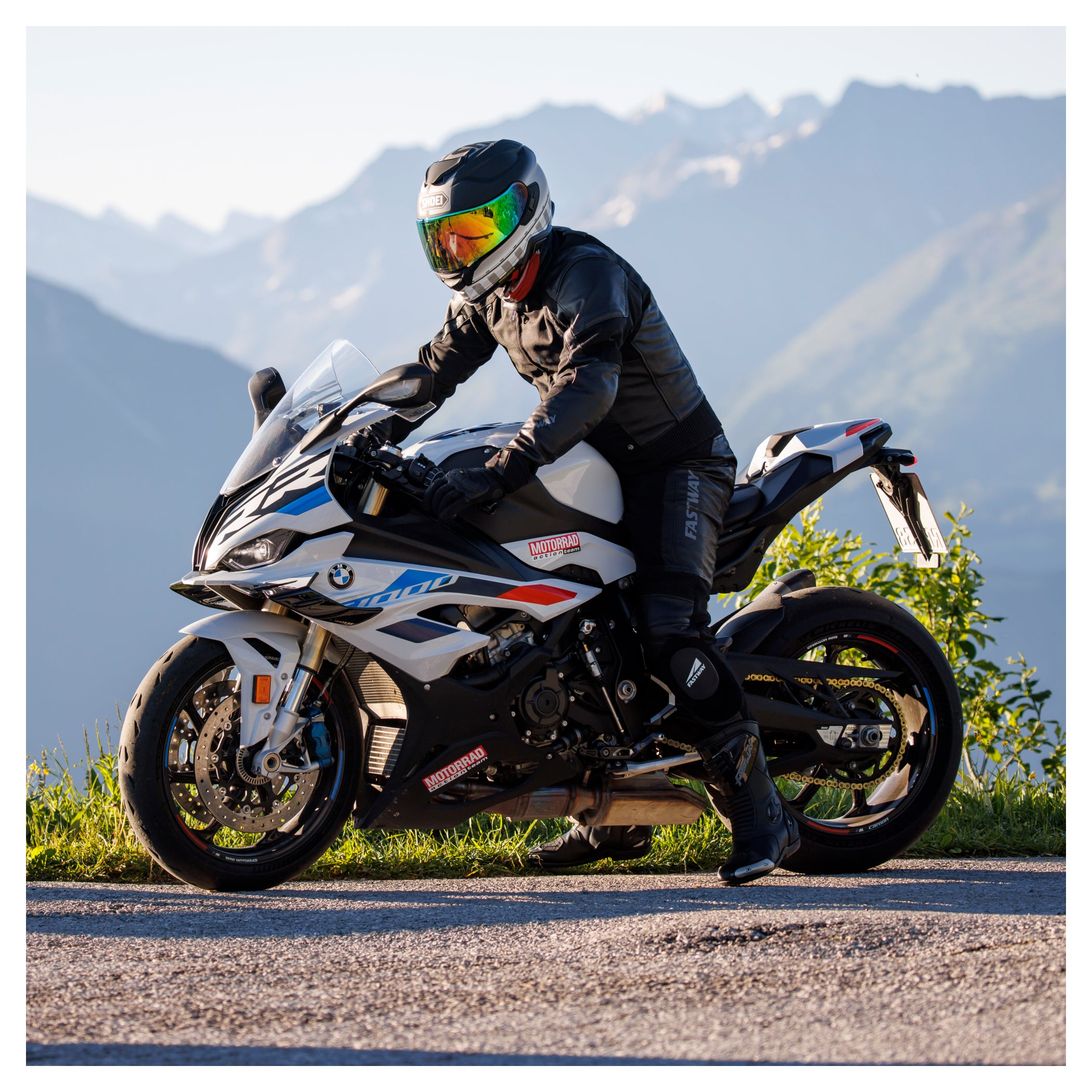Combinezon Moto Textil/Piele T-2201 Fastway - Clasa A, Sportiv
