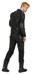 Combinezon Moto Textil/Piele T-2201 Fastway - Clasa A, Sportiv