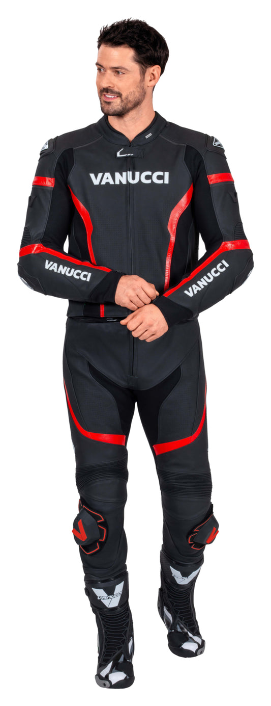 Combinezon Piele Moto Vanucci VSM-5 Bărbați - Sportiv, Protecție AA