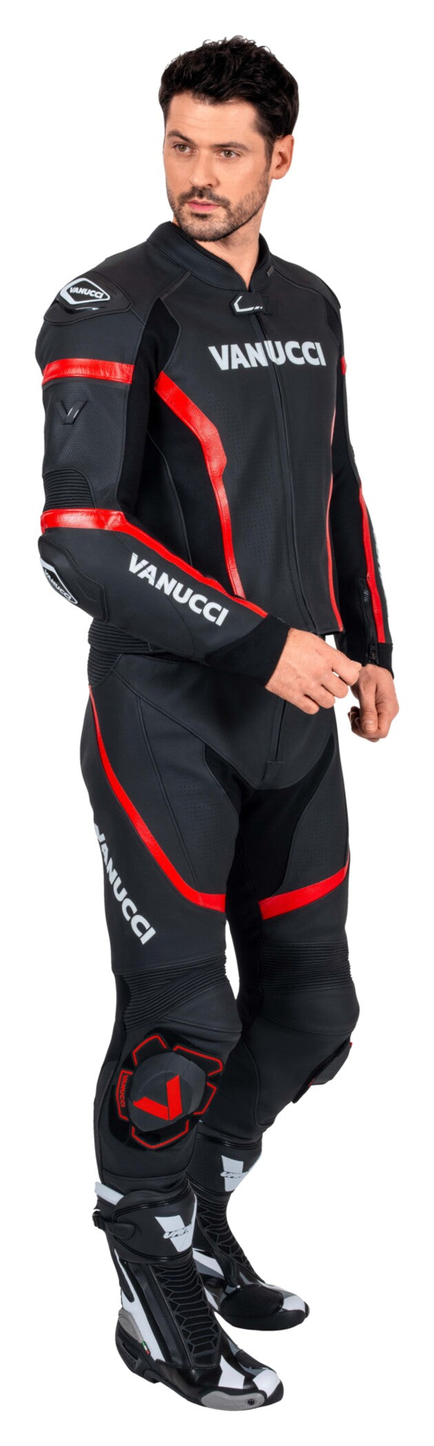 Combinezon Piele Moto Vanucci VSM-5 Bărbați - Sportiv, Protecție AA