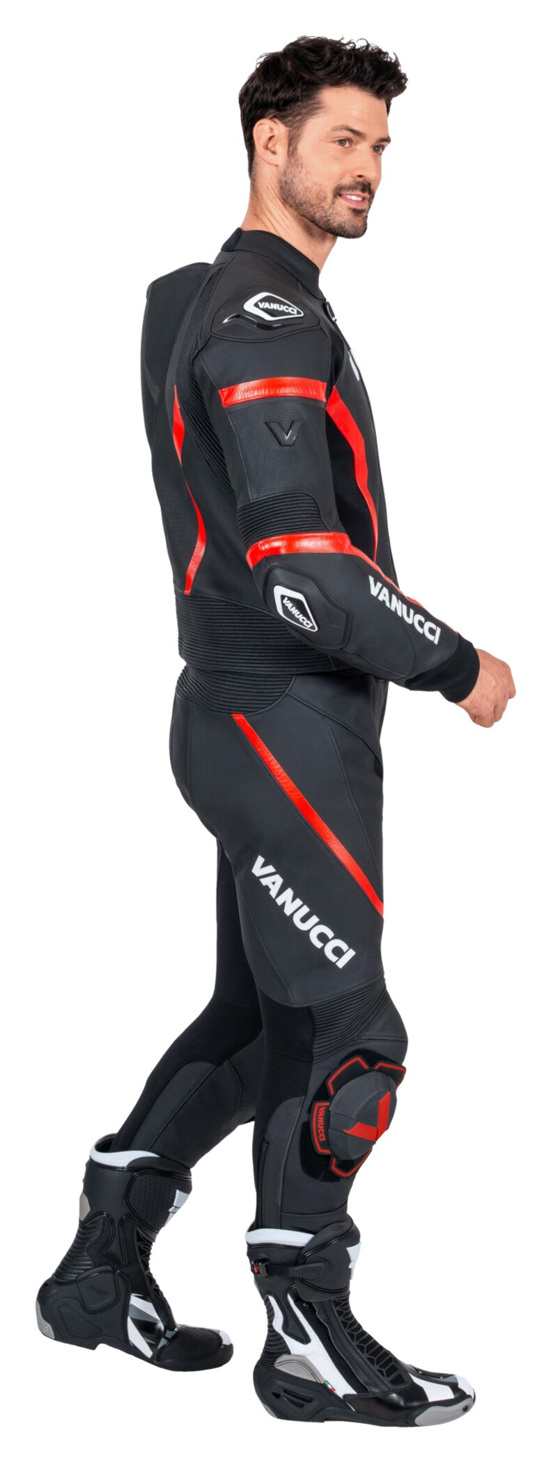 Combinezon Piele Moto Vanucci VSM-5 Bărbați - Sportiv, Protecție AA