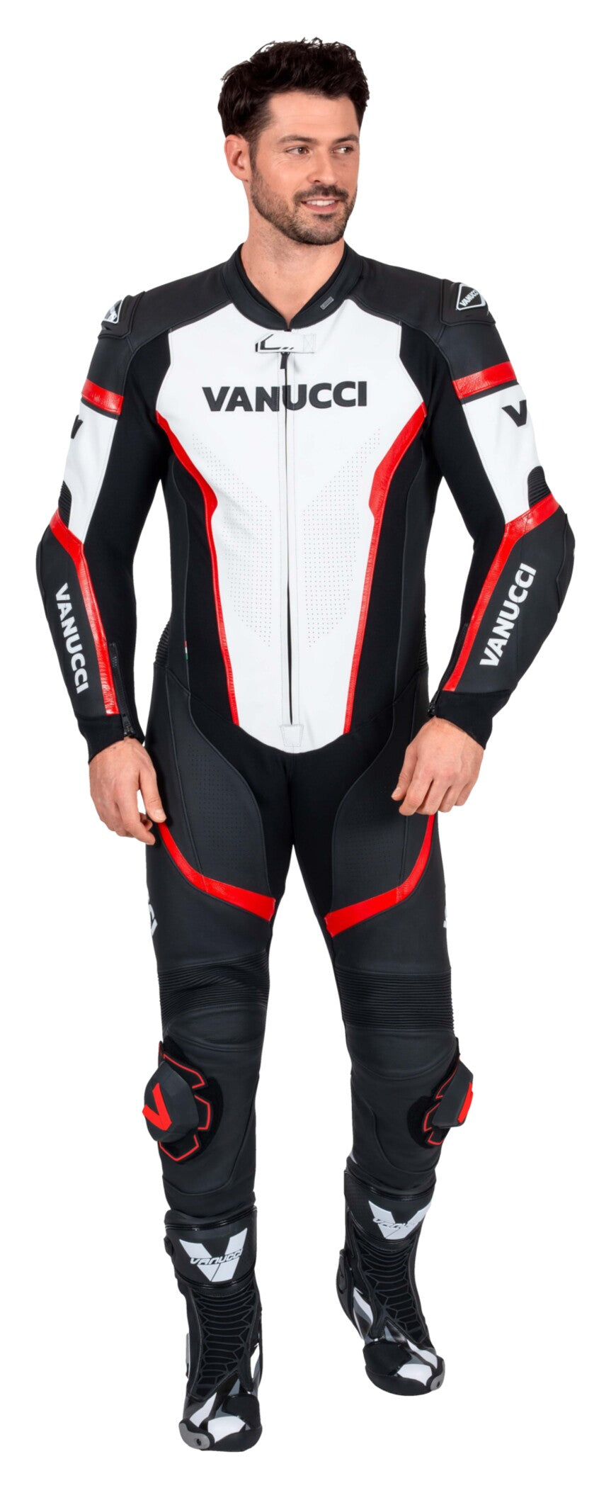 Combinezon Piele Moto VSM-4 Vanucci Bărbați - Racing, 1 Bucată