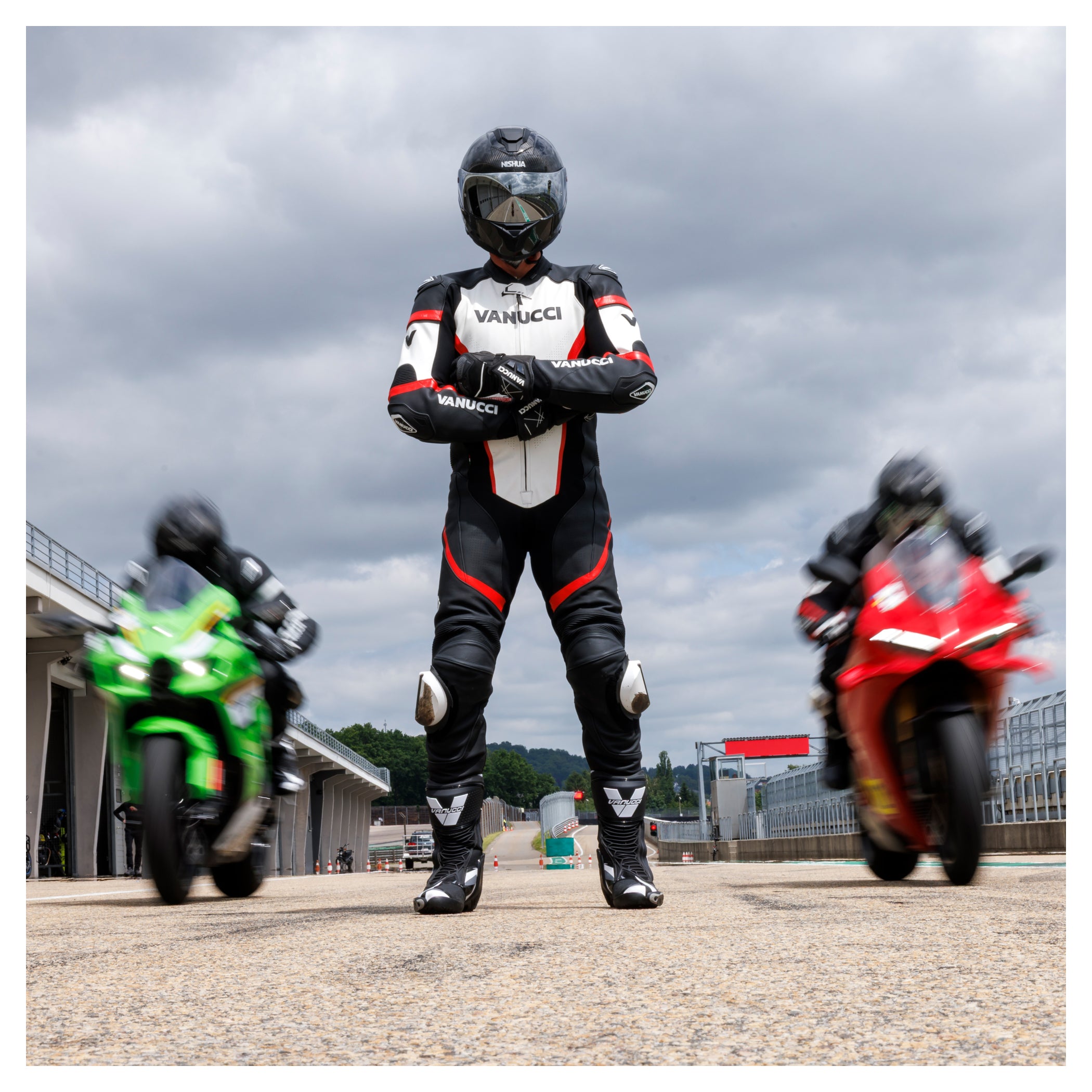 Combinezon Piele Moto VSM-4 Vanucci Bărbați - Racing, 1 Bucată