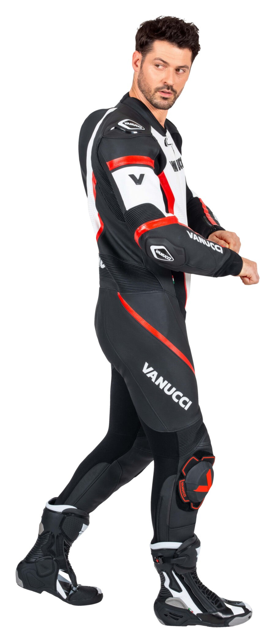 Combinezon Piele Moto VSM-4 Vanucci Bărbați - Racing, 1 Bucată