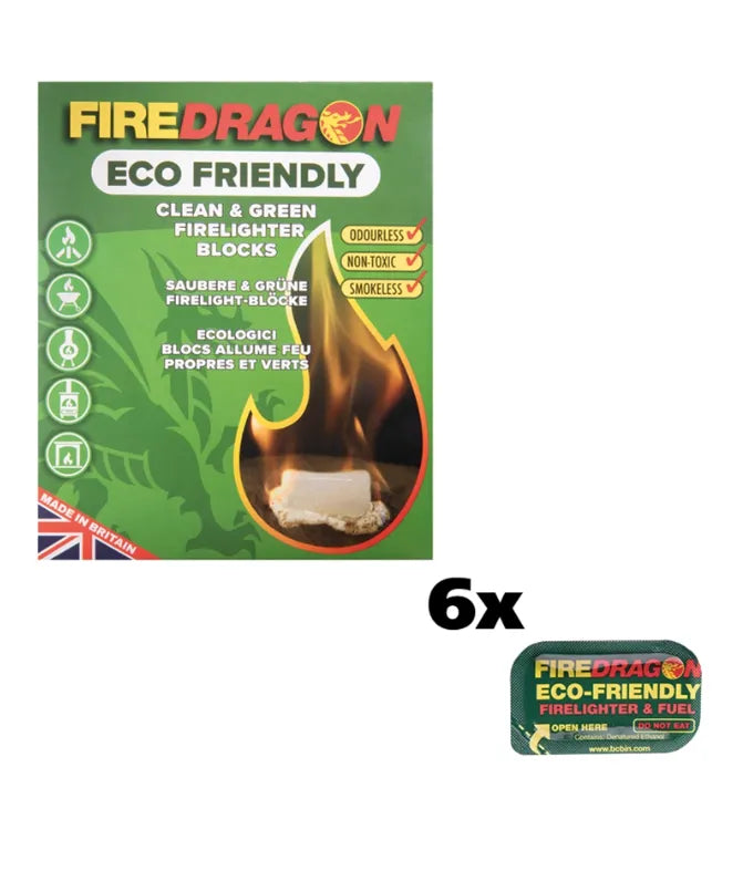 Combustibil Solid FIRE DRAGON (6 Bucăți) – Ecologic, Non-Toxic, Ideal pentru Outdoor
