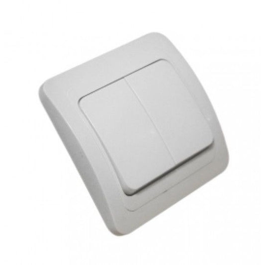 Comutator Simplu Alb SPN1015 OEM - Montaj Aparent, Design Compact - 2