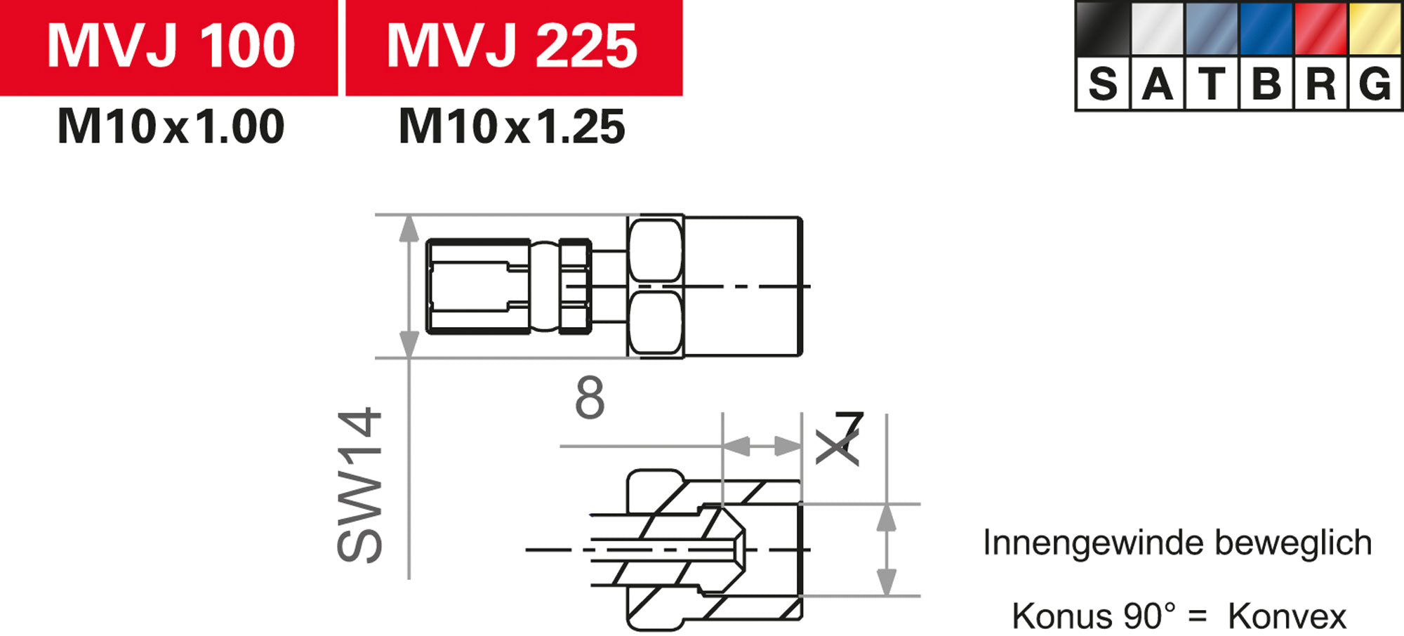 Conector Varioflex TRW din Titan - Aluminiu de Înaltă Rezistență